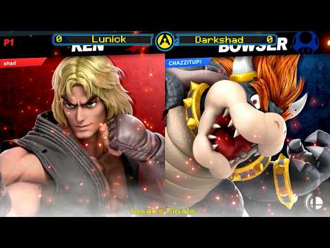 Lunic(Bowser) vs Darkshad(Shulk,Ken) And Doorstop(ZSS) vs Darkshad(Shulk,Ken) Grand Final