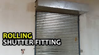 Fitting of Manual Rolling Shutter in Factory Karachi I MobZee Interiors
