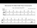 Red Garland "If I Were A Bell" Piano Transcription