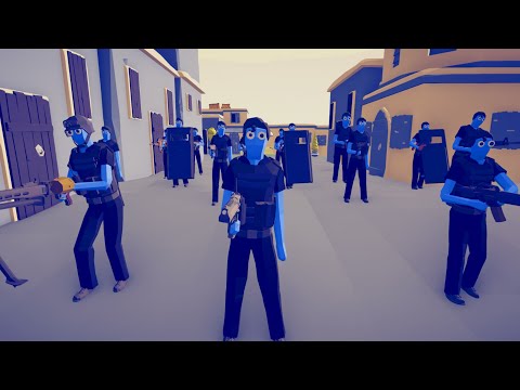 CAN 150x POLICE CLEAR REBELS CITY? - Totally Accurate Battle Simulator TABS