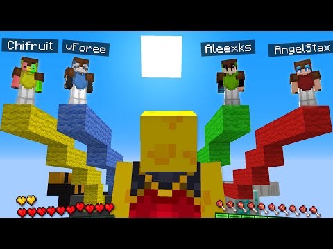 I PLAYED vs YOUTUBERs PROs from BEDWARS in Minecraft!!