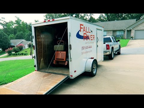 New 2016 Enclosed Trailer Setup With SCAG VRide 52