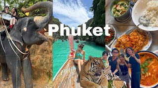 【🇹🇭Thailand🐘】 5 days in Phuket | Phiphi Island | pet tiger and elephant