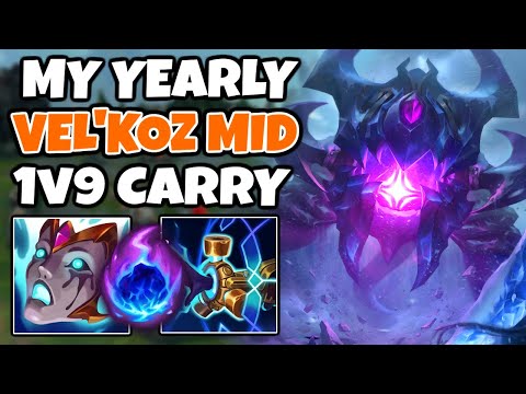 My yearly Vel'koz Mid game where I pop off and carry | Pekin Woof