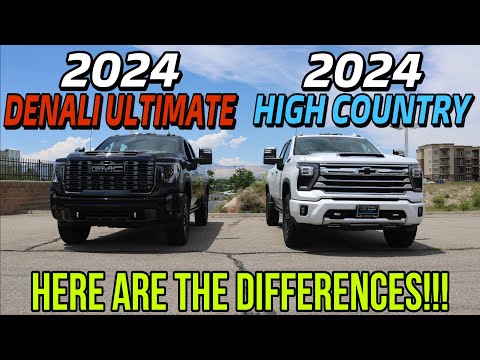 2024 Chevy Silverado 3500 High Country VS GMC Sierra HD Denali Ultimate: Why Is GMC $23,000 More?