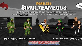 Simultaneous Ropeless | Tag team championship match🔥 | Pay per view | Booking revolution #trending