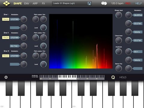 MICRO TERA Synthesizer by VirSyn Quick Play Demo for the iPad Awesome Leads