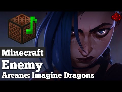 Imagine Dragons & JID - Enemy (League of Legends) Minecraft Note Block Cover