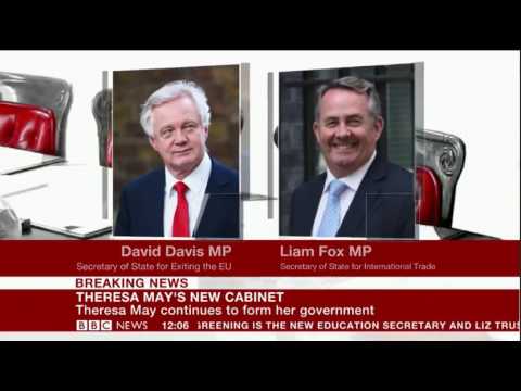 Theresa May new Cabinet BBC Summary