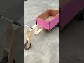 Cargo Cycle Rickshaw With Cardboard