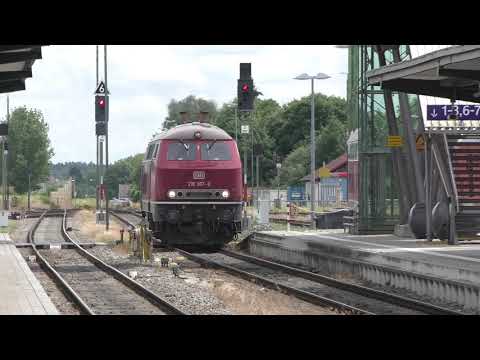 (HD) Trains at Mühldorf/Züge in Mühldorf featuring Euro Cargo Rail 247 & BR 232 - 22/6/15