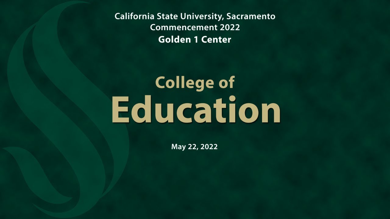 Commencement 2022: College of Education (Live)