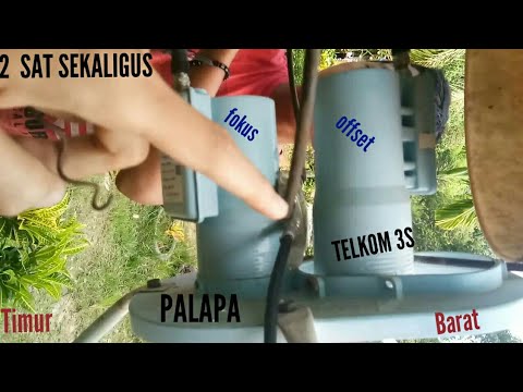 CARA LOCK SATELIT TELKOM 3S + PALAPA D SEKALIGUS!