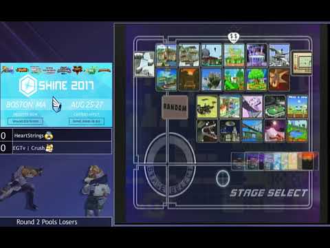 Shine 2017 SSBM - EGtv | Crush (Fox) vs. Heartstrings (Sheik) - Melee Round 2 Pools