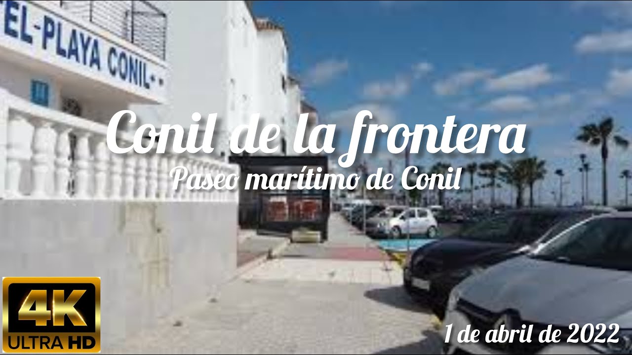 paseo marítimo de Conil (Conil de la frontera) (4k) (1 de abril de 2022)