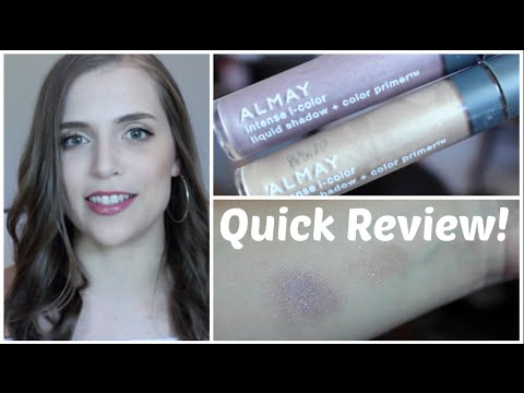 Quick Review: Almay intense i-color liquid shadow + color primers Video