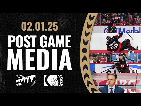 Drake Batherson, Tim Stützle, Jake Sanderson, Travis Green Postgame Media vs MIN