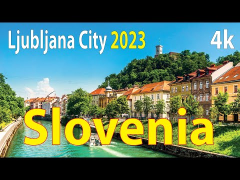 Cidade de Liubliana, Eslovênia 4K por Drone 2023