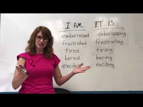 Learn English: how to use -ED and -ING adjectives