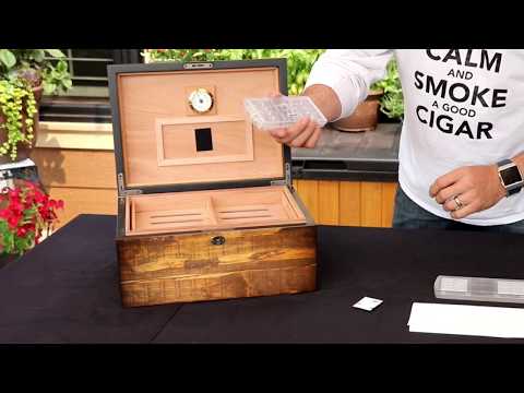 Crystal Gel Humidifier for Cigar Humidors - Setup