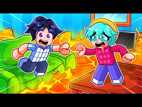 Roblox FLOOR IS LAVA! (Saja Boys)