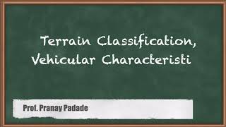 Classification of Terrain - Geometric Design of Highways - Transportation Engineering 1