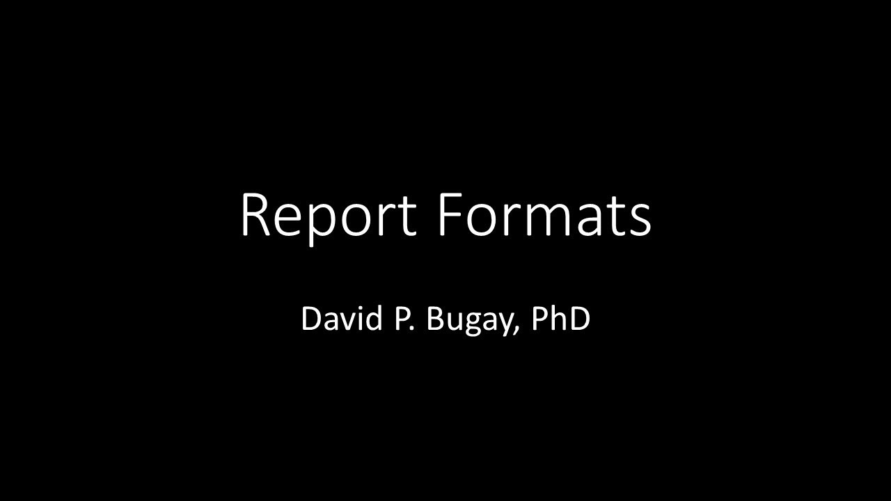 Report Formats: BusCom C9