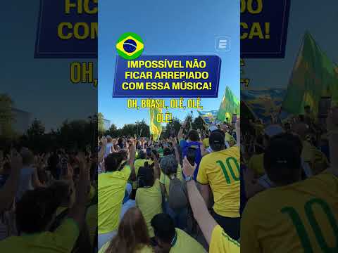 O CANTO DE TORCIDA TRADICIONAL! BRASILEIROS EM PESO! #shorts