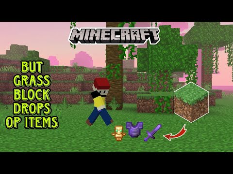 Shivsmith - Minecraft But Grass Block Drops OP Items | Funny Gameplay