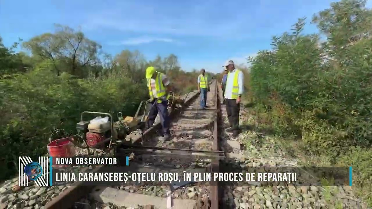 Linia Caransebeș-Oțelu Roșu, în plin proces de reparații