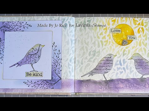 Mindful Monday With The Songbirds by Jo Rice #laviniastamps #journalling