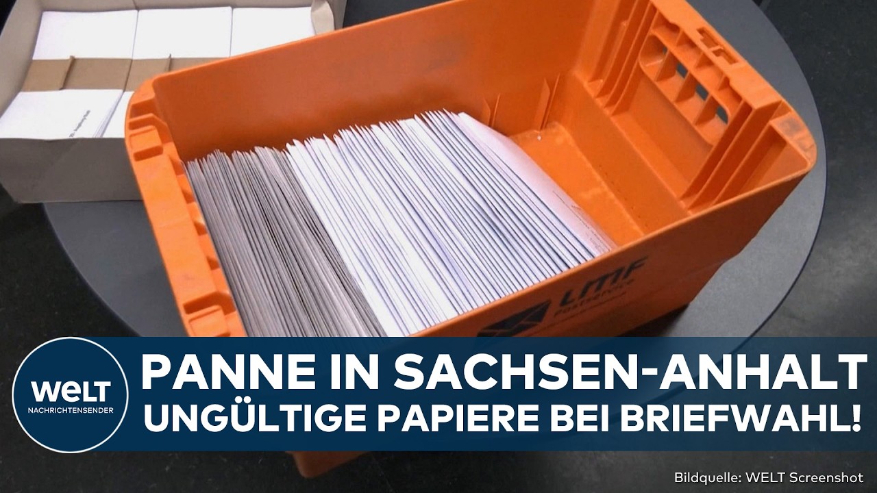 SACHSEN-ANHALT: Panne bei Briefwahl in Halle! Papiere ungültig! Ähnlicher Vorfall auch in Madgeburg
