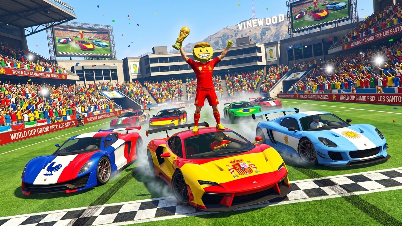LA CARRERA DEL MUNDIAL EN GTA 5 ONLINE