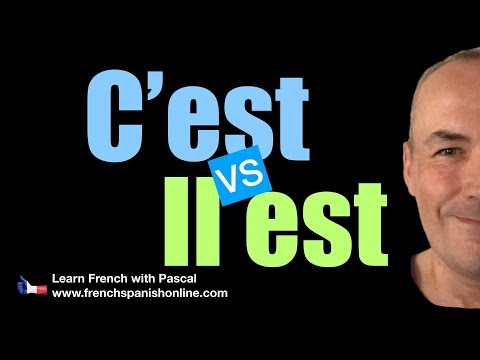 c'est in French, It is in French