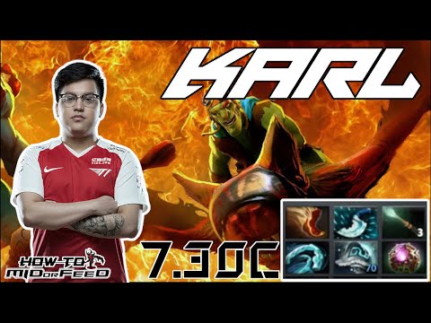 T1.KARL - BATRIDER | How to win midlane againts TA | FULL GAMEPLAY [DOTA 2] 7.30c