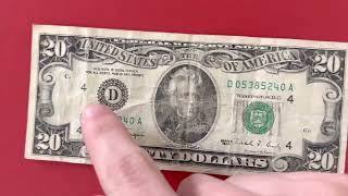 How much is a very circulated 1990 20 dollar bill worth and a cool story ￼