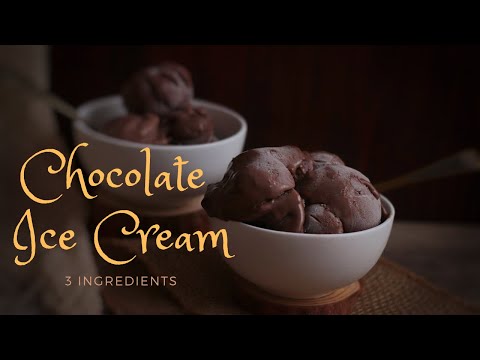 No Churn Chocolate Ice Cream | Only 3 ingredients | Homemade Recipe