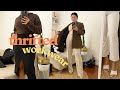 I thrifted my workwear | Corporate clothes, business casual attire, thrift with me + try on haul