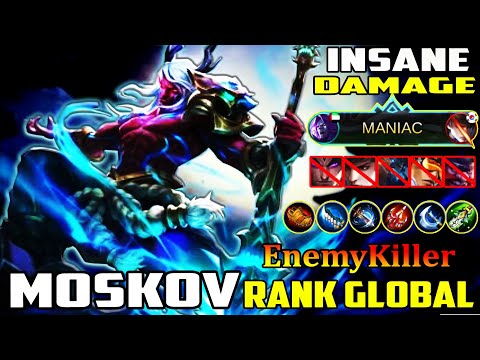 Moskov Insane Spear Damage & Powerful Stun!.! by EnemyKiller | Mobile Legends