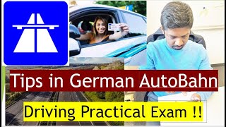Tips to drive in an autobahn | Tips to pass your Driving exam #drivinglicense #germany #autobahn