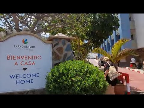 Tenerife Los Cristianos Quick Walk up to Paradise Park Fun Lifestyle Hotel