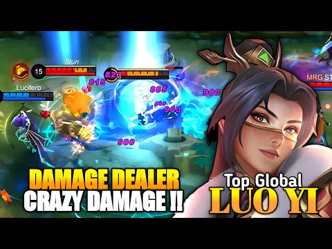 Luo Yi Gameplay Insane Burst Damage - Luo Yi Best Build Top 1 Global 2023