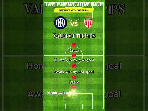 Champions League - Inter vs. AS Monaco - Prediction by The Dice! 🎲⚽❌