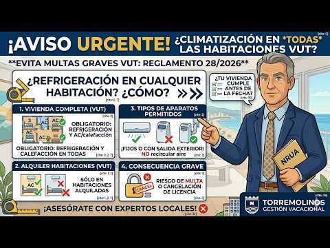 Climatización VUT Andalucía: ¿En TODAS las habitaciones? — Torremolinos Gestión Vacacional