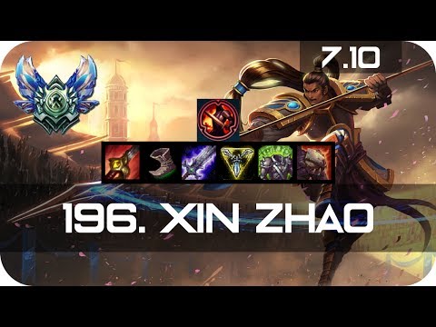 Diamond Xin Zhao Jungle vs Zac Season 7 s7 Patch 7.10 2017 Gameplay Guide Build Normals