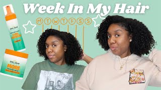 This Combo Lasted Me ALL WEEK | Bask & Bloom More Moisture Cream and Curl Mousse 🧡