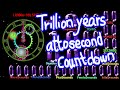 1 teraannum (1000 gigaannums/1 Trillion years)  timer countdown alarm🔔 attosecond