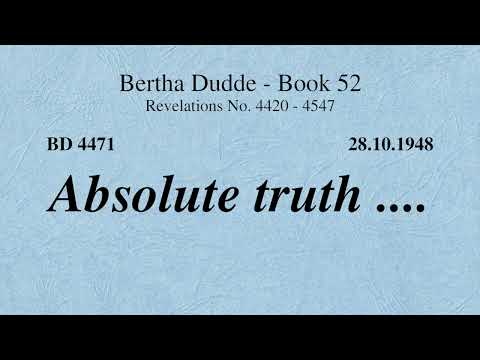 BD 4471 - ABSOLUTE TRUTH ....