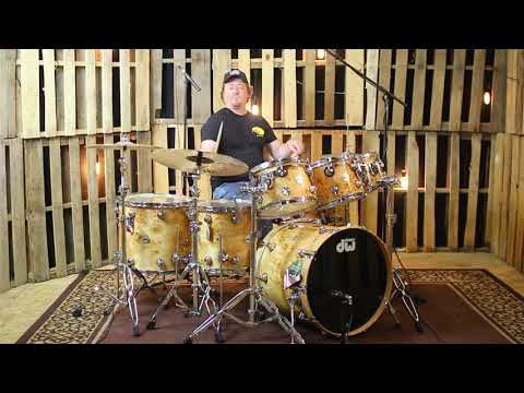 DW Collector's Standard Maple Mapa Burl Drum Set - 22, 10, 12, 13, 14, 16, 18, 6.5