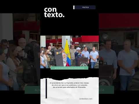 ALIVIO EN SERVICIOS PÚBLICOS PARA RISARALDA